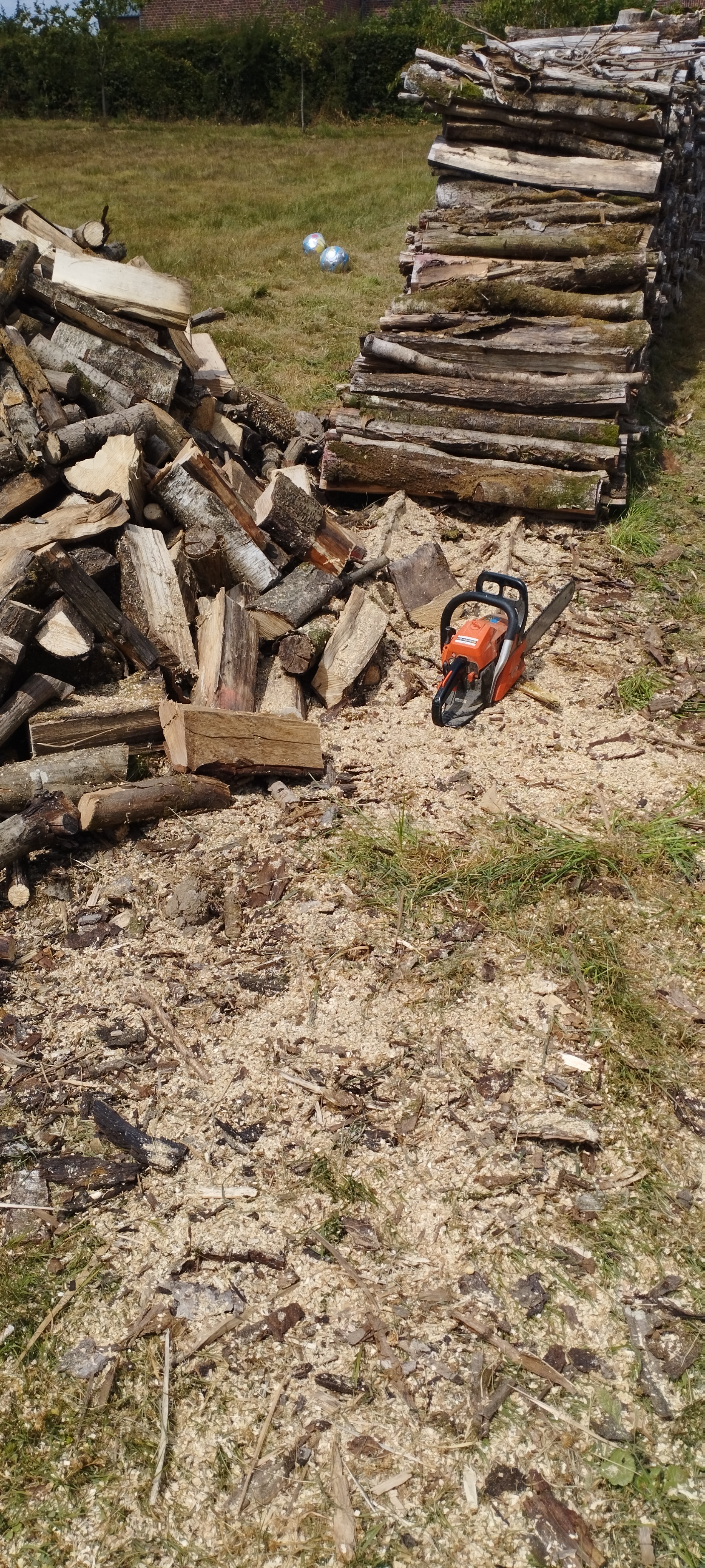coupe de bois de chauffage